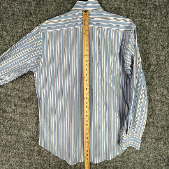 Tailorbyrd Shirt Mens‎ Large Regular Fit Button-Up Long-Sleeve Long Staple - Picture 9 of 11
